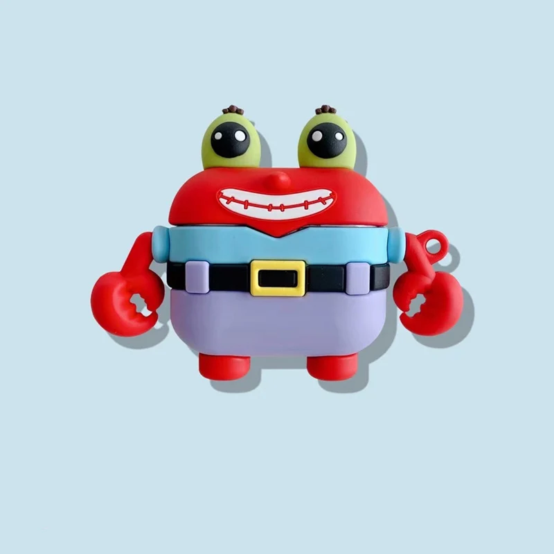 

2021 Wholesale 3D Unique Crab Lobster Designer Cute Luxury Case Cover for Airpods 1 2nd generation for Airpods Pro