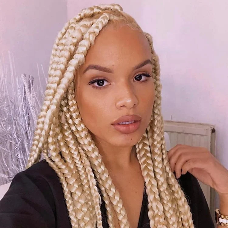 

Popular Color Braided Braids Gradient Color Girls Design Braids, Pic showed