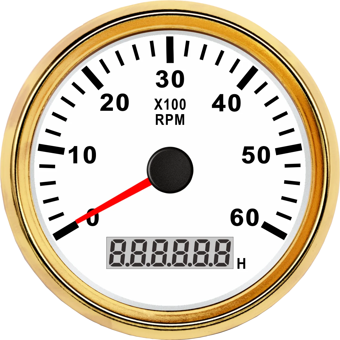 85mm Generator Rpm Gauge Hour Meter Tachometer 6000rpm With Backlight