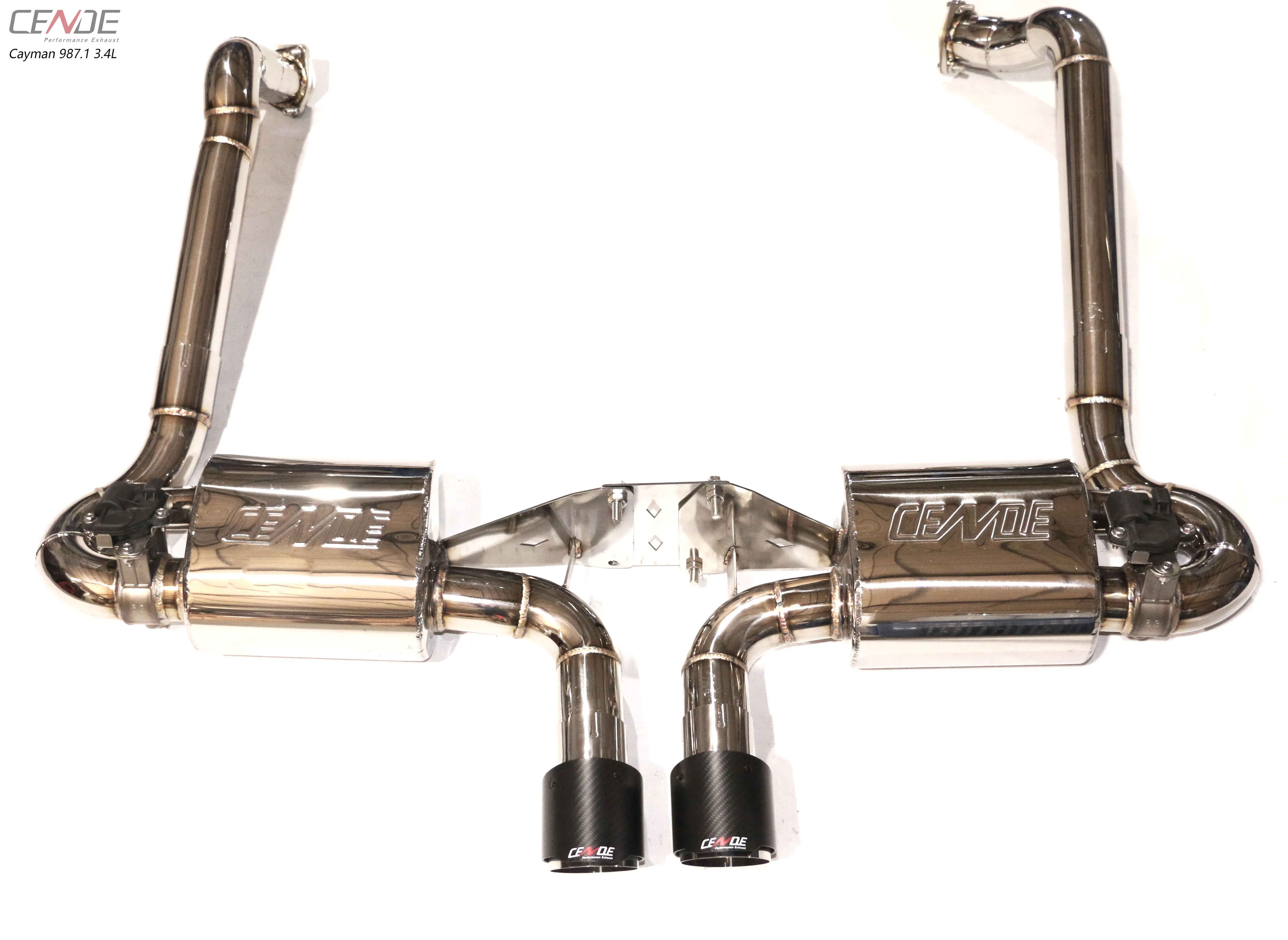 Cende System Titanium Tips Turbo Pipe Exhaust 987.2 987.1 For Porsche ...