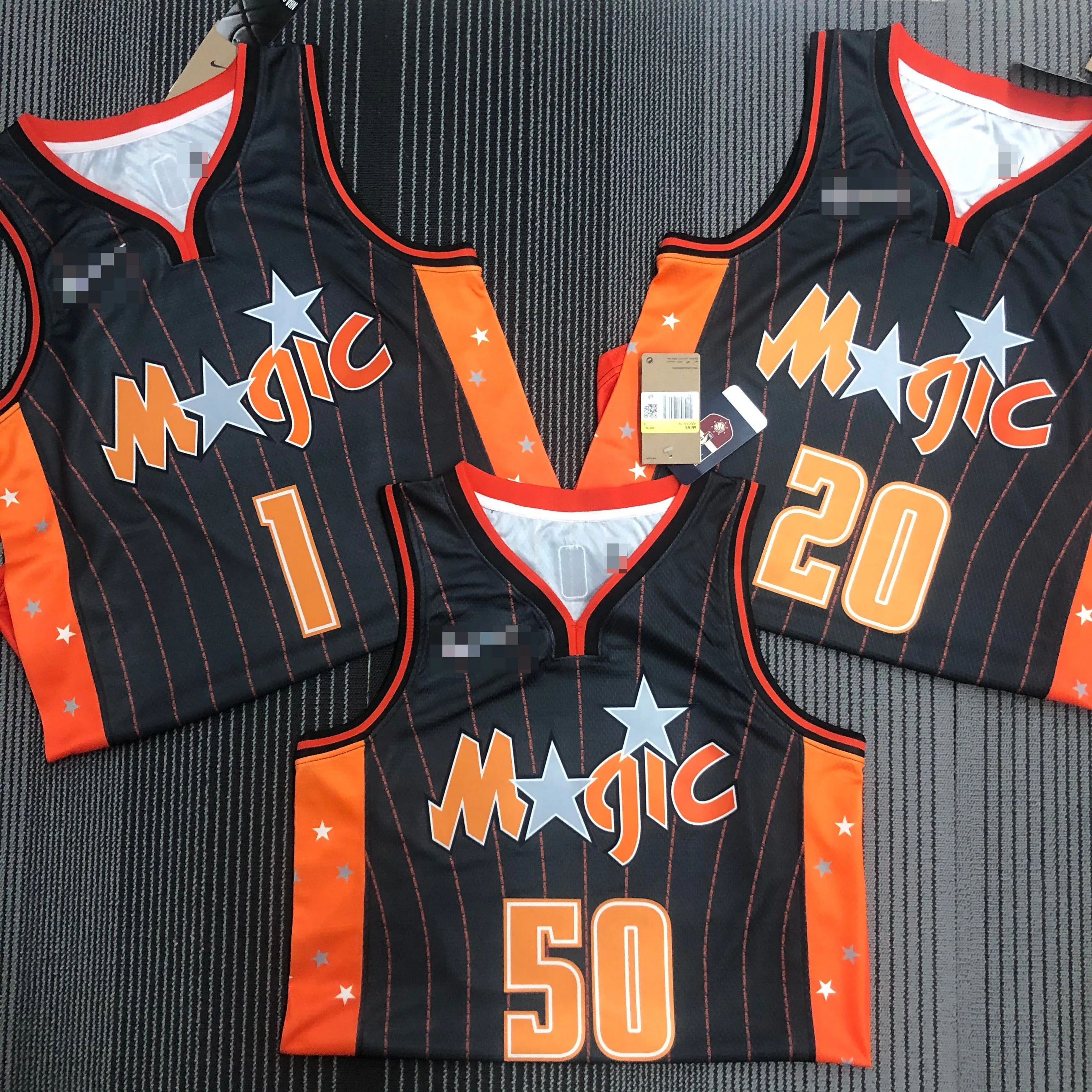 

magic #1 McGrady heat transfer 75th anniversary edition basketball jerseys mens basketball uniforms shirts sports training wear