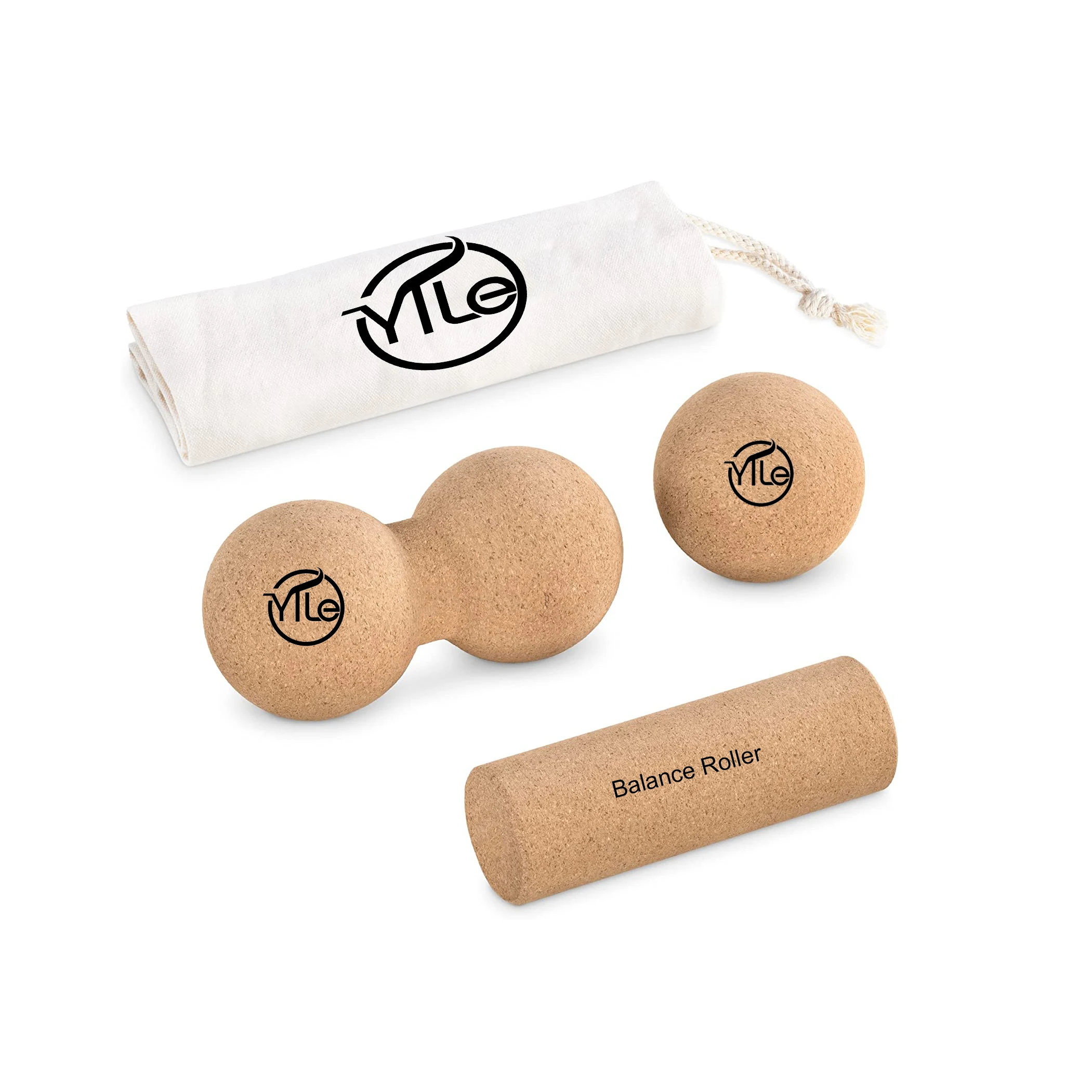 

Balance board high density natural cork set roller ball for massage wholesale
