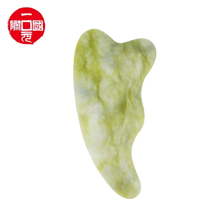 

high quality jade stone board face gua sha scraping massage tool