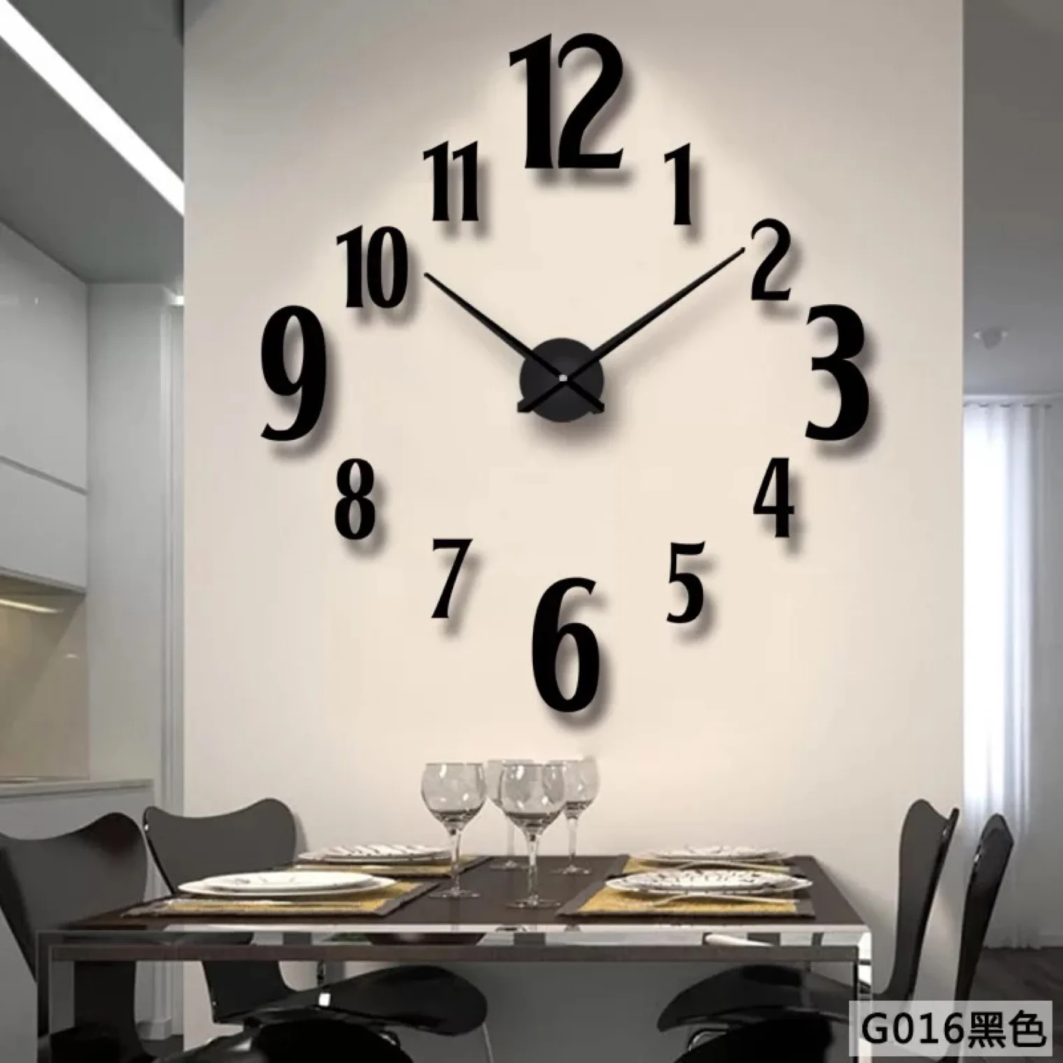 

Home Decoration Large Digital Smart Tracker Smart Baby DIY wall clock for living room