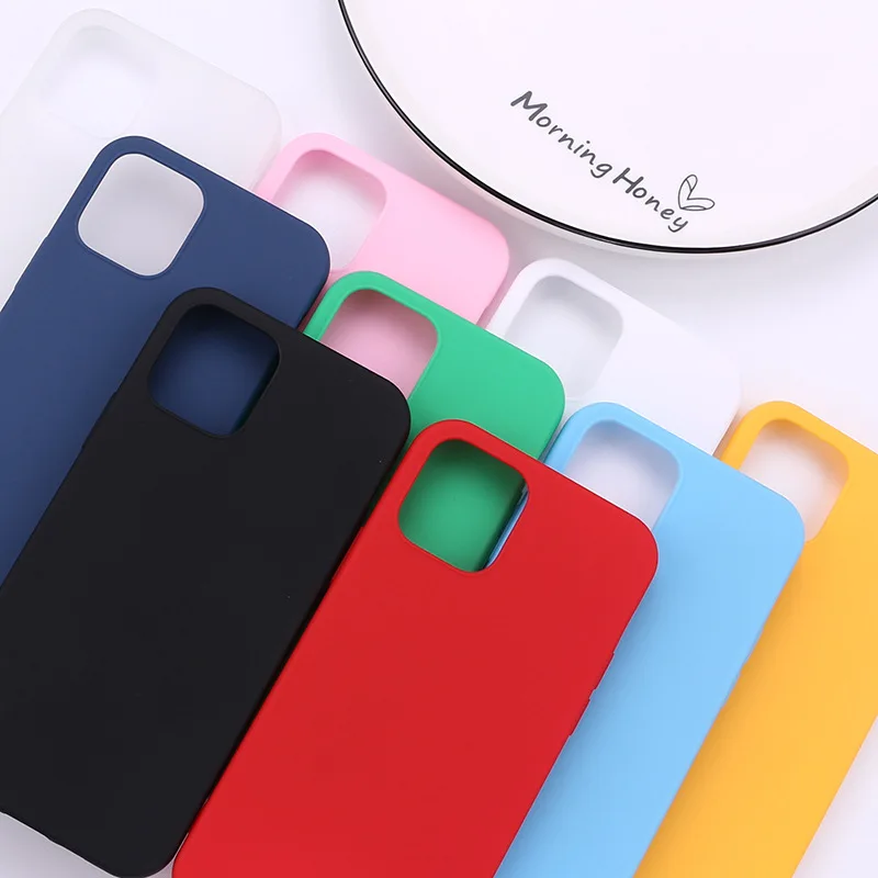 

Factory Price Supplier Light Weight TPU Phone Case Shockproof Silicone Mobile Cover for iPhone 11 12 7 8 X XS Max, 9 colors