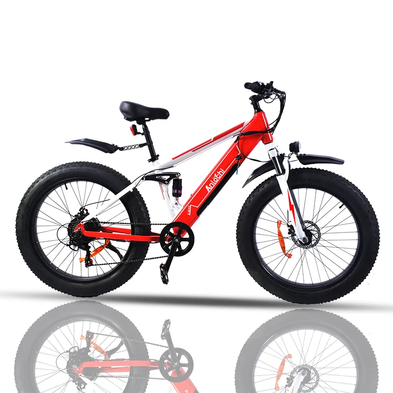 

ANLOCHI New arrive Stock 26inch suspension fork mountain electric bike ebike 48v for men