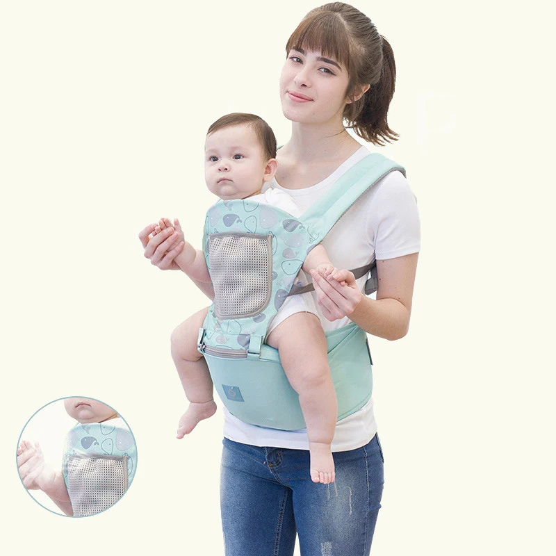 

Ergonomic 360 Children Soft Four Seasons Waist Comfy Cotton Wholesale Baby Carrier, As pictures show