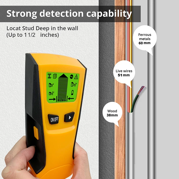 
Stud Finder Wall Detector Electric Multi Function Wall Scanner Finder 