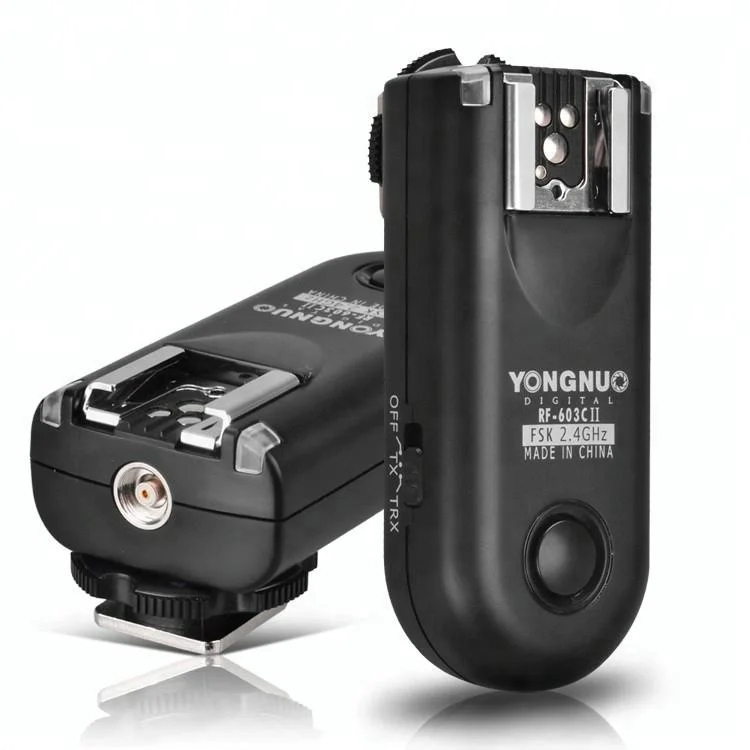 

Yongnuo RF-603II C3 RF603 II Flash Trigger 2 Transceivers for 7D