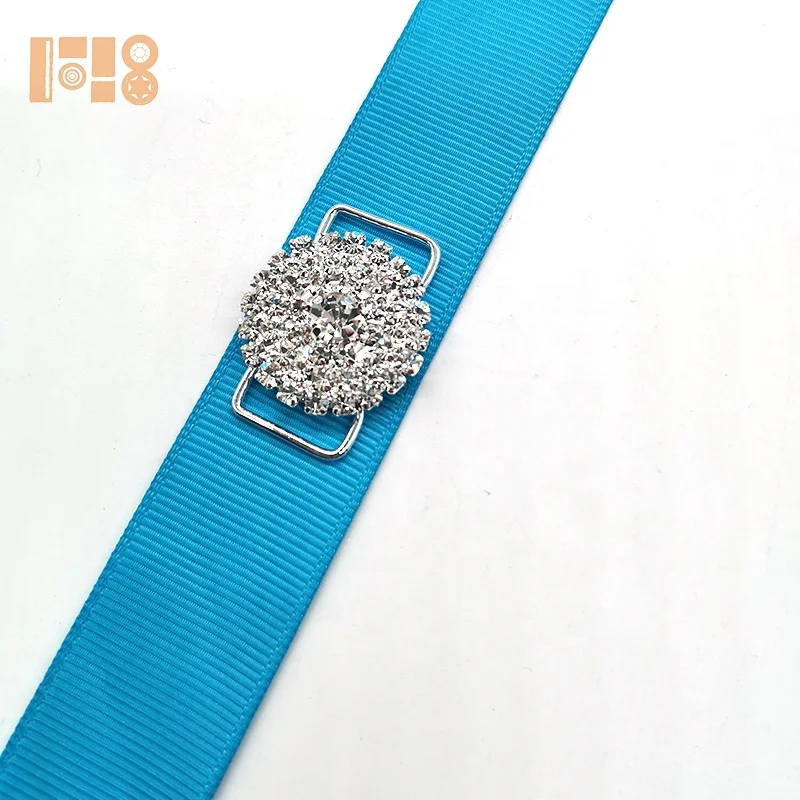 

Rhinestone Bikini Connector Buckle silver For Swimwear