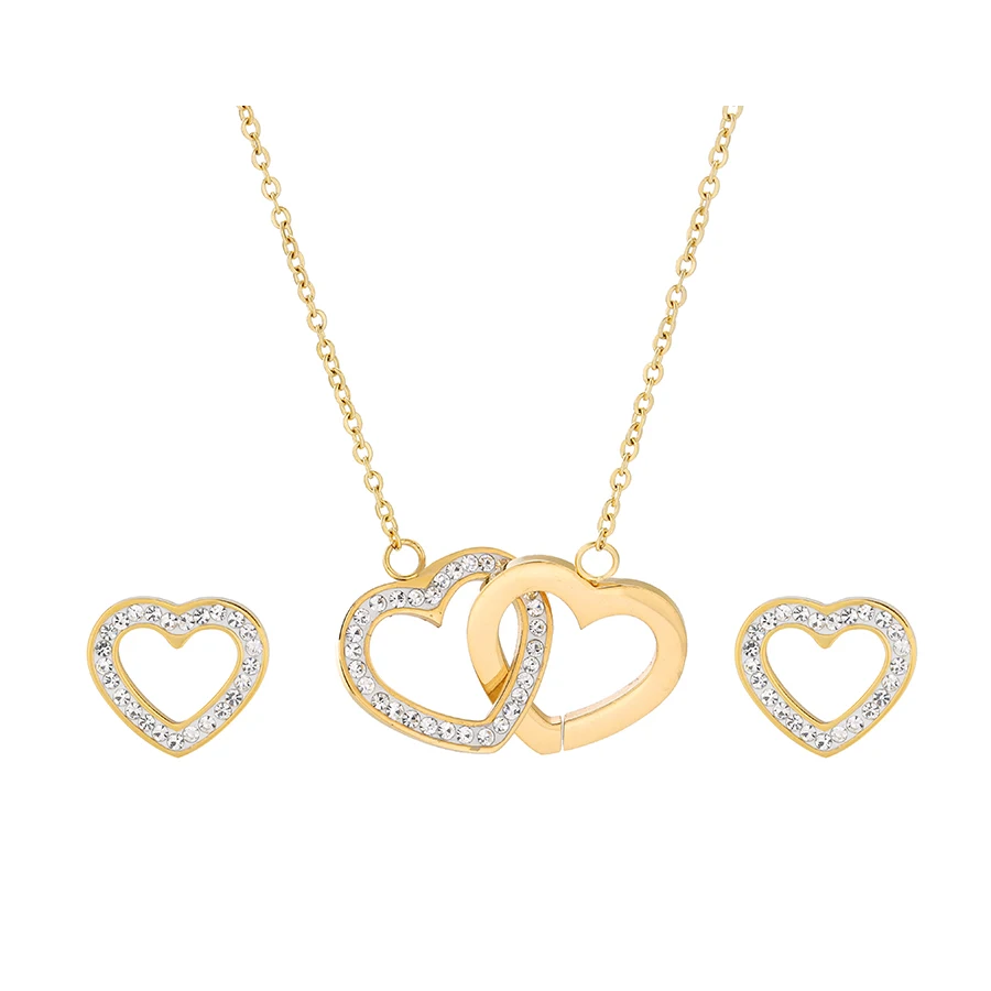 

S-140 xuping dubai gold plated jewelry set high quality Simple style jewelry set for women