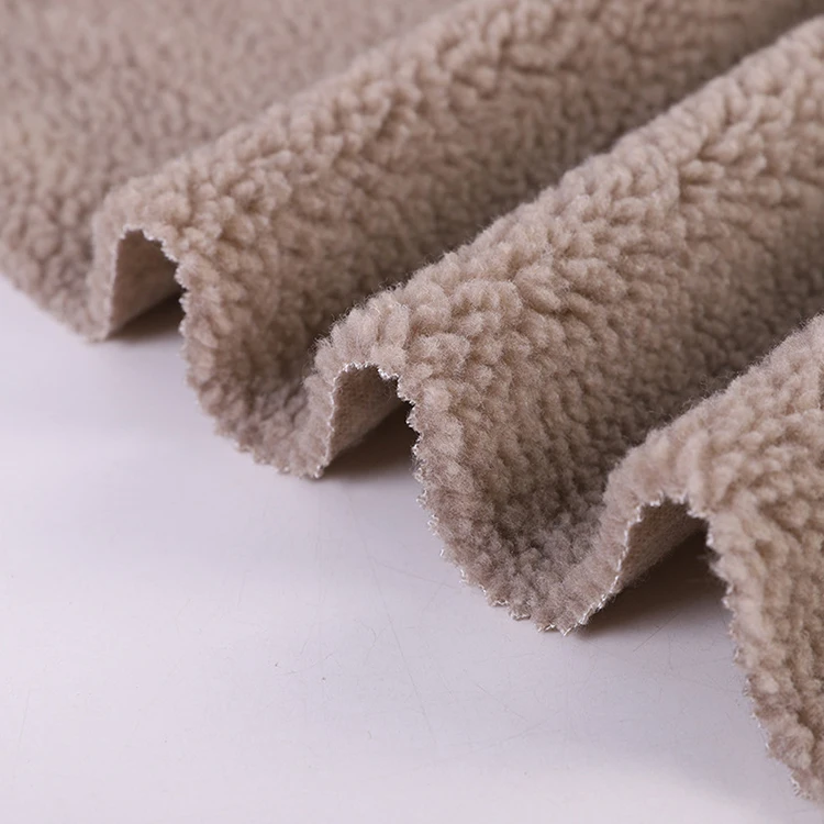 100 Polyester Faux Fur Sherpa Fabric Plush Backing By The Yard Buy