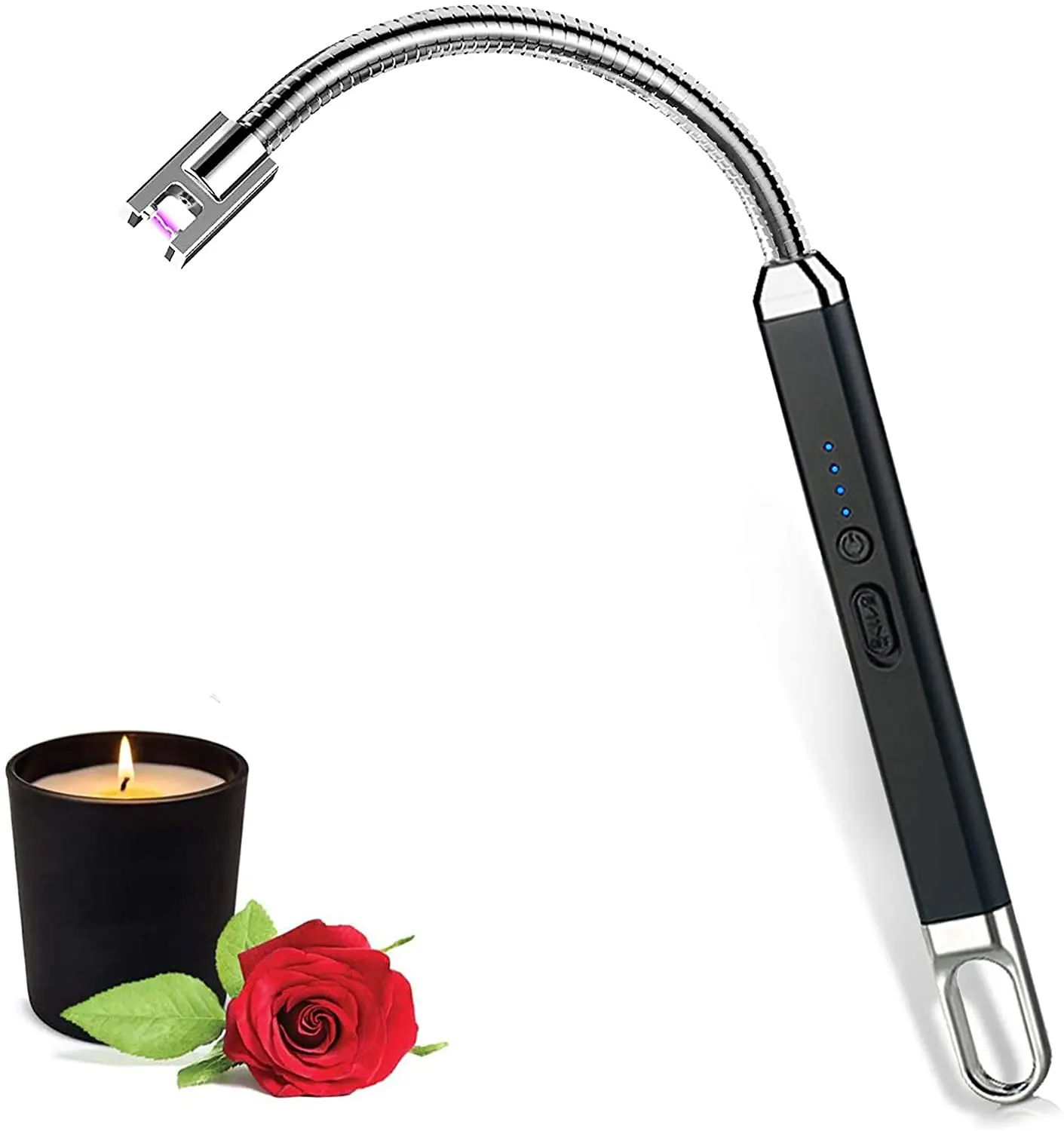 

MLT173 Electric Candle Lighter with Plasma Arc for Tealights and Torches Electric USB Flexible Long Neck Lighter