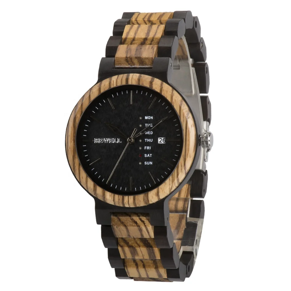 

luxury wholesale low MOQ Japan movement mens wood bamboo watches