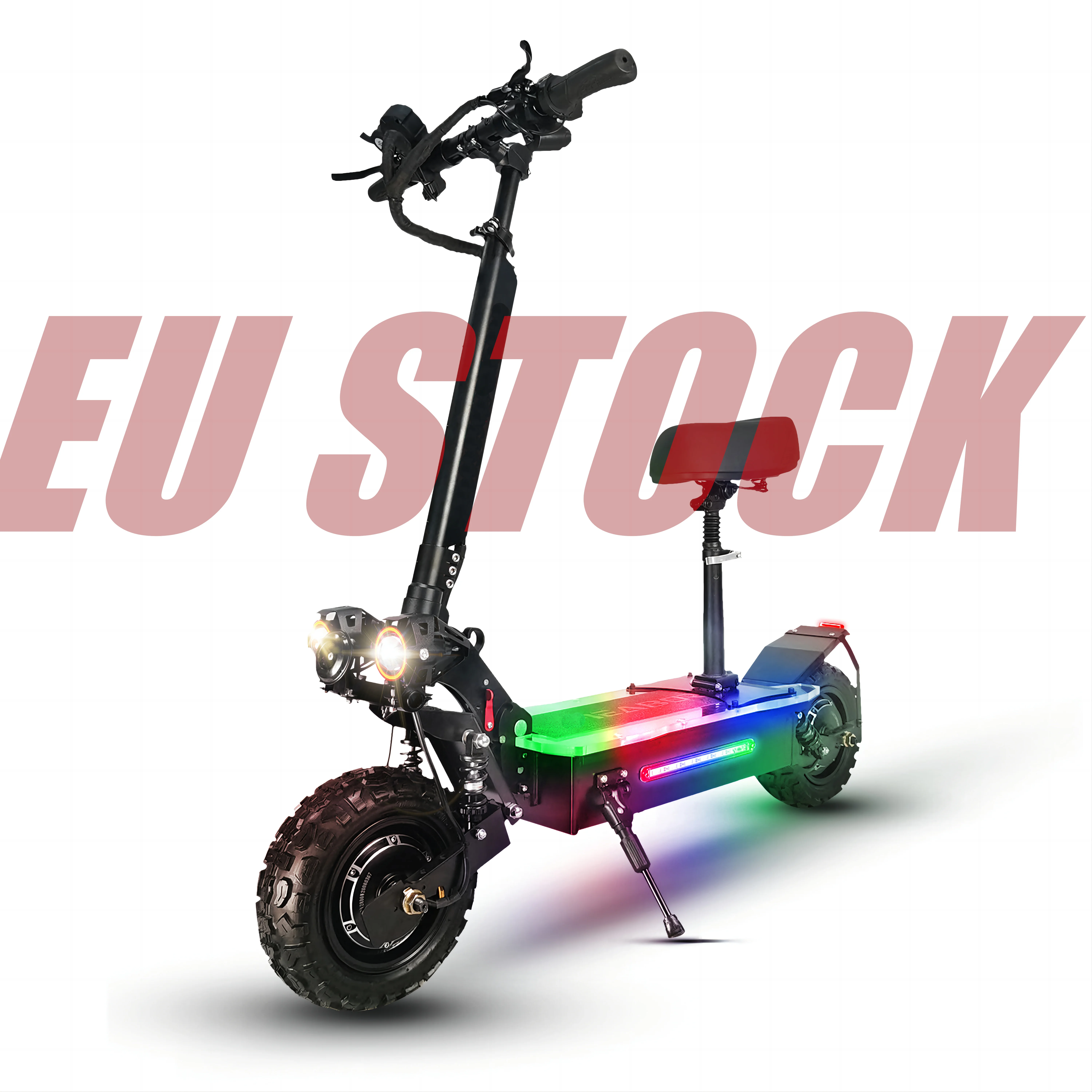 

EU warehouse 5600w 27ah electric scooter with lights 11 inch off road motor scooters with folding design for adult