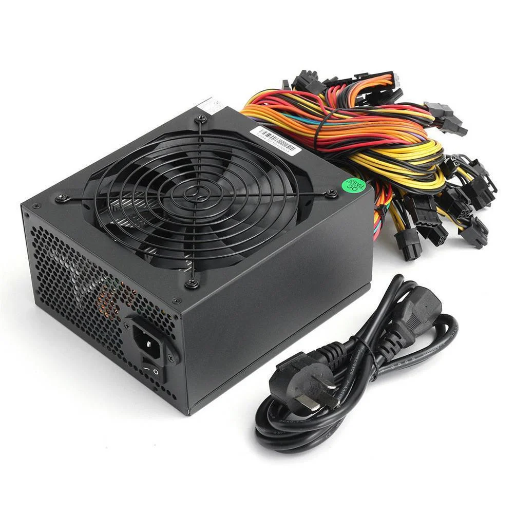 

Power Supply ATX 1600W 1800W 2000W PSU 8 GPU 90 Plug PSU Machine Supports Graphics Card