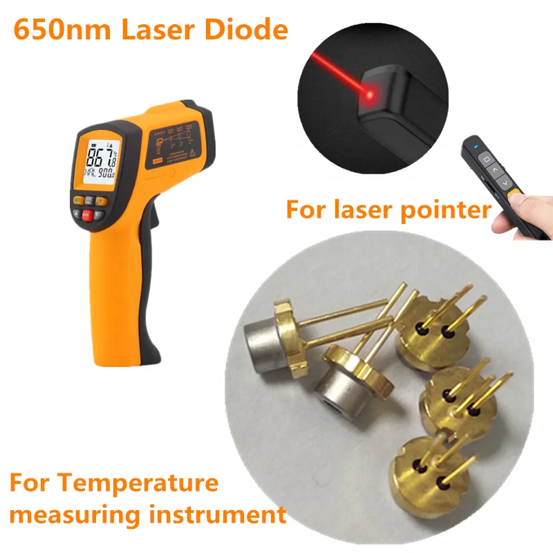 
2019 KINTOP factory hot sale 650nm laser diode for laser pointer hair growth Temperature measuring instrument laser diode model 