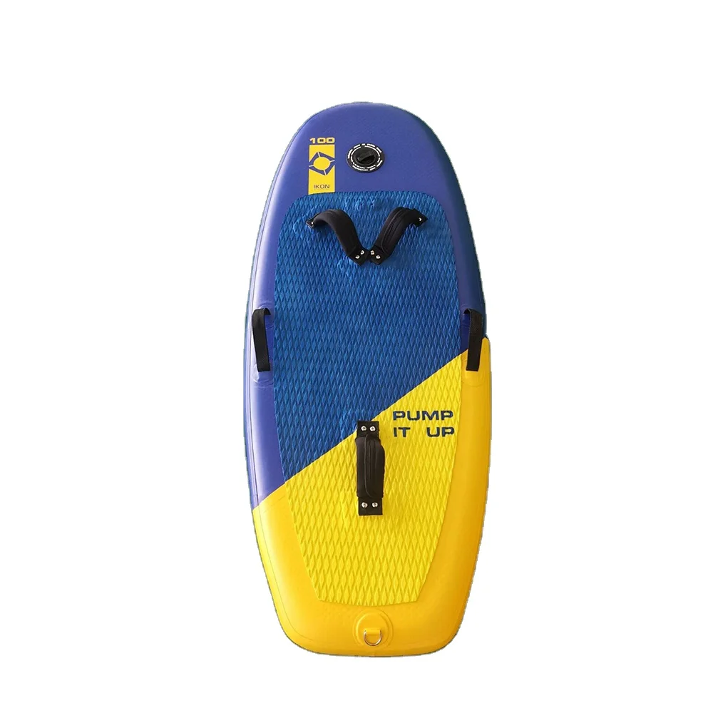 

New design 2021 cheap hydrofoil surf board 5.2 ft 5.4 ft drop stitch PVC material inflatable foil surfing board carbon foil, Pink, yellow,blue,or customized