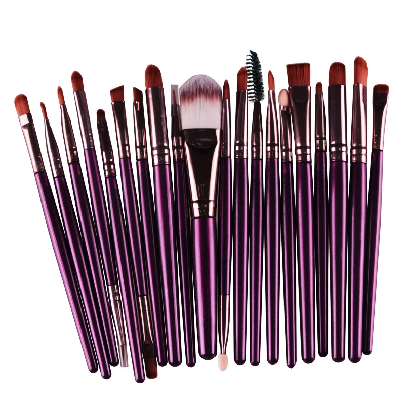

20pcs Free Sample Makeup Brushes Makeup Brush Set Custom Logo Women Make up Bush Foundation Makeup Brush Private Label 20 Pcs