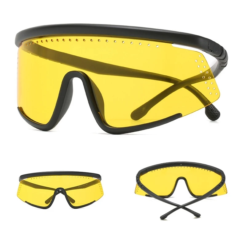 

DL Glasses DLL2075 2021 Big Frame Square Oversized Shades One Piece Lens Fashionable Windproof sunglasses lentes de sol, Picture colors