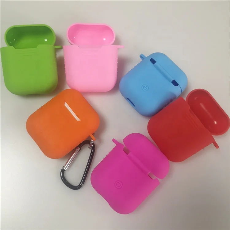 

Cheaper Wholesale For airpods 1 Earphones Silicone Cover Generation Protective Fundas For AirPod Case