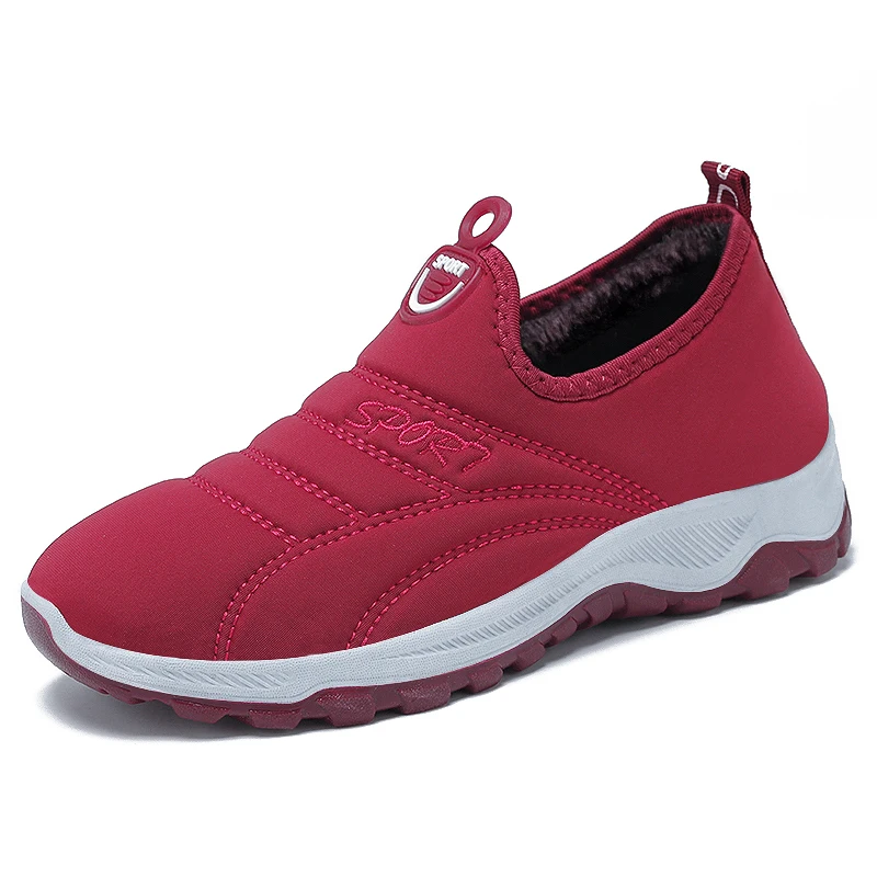 

M-9101 Casual Flat Anti-Slip Warm Wholesale Shoes Women's padded and warm winter casual shoes