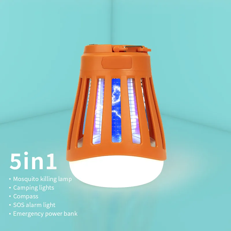

Eco Friendly New arrival 2021Anti Mosquito Products Electronic Flying Insect bug zapper Mosquito Killer Trap Lamp with powerbank