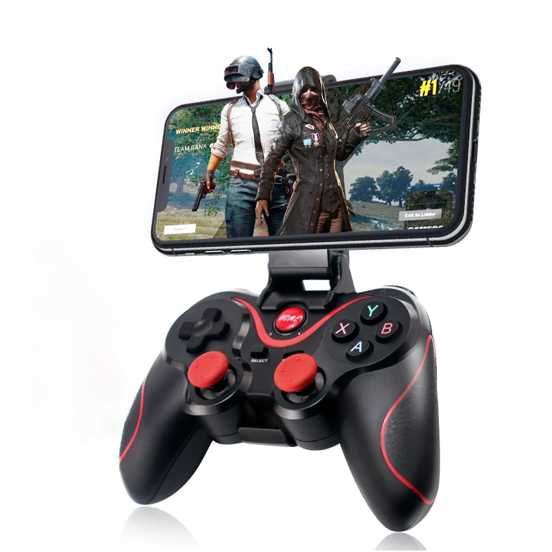 

High quality classic joystick Wireless BT gamepad T3 android phone game controller, Black white