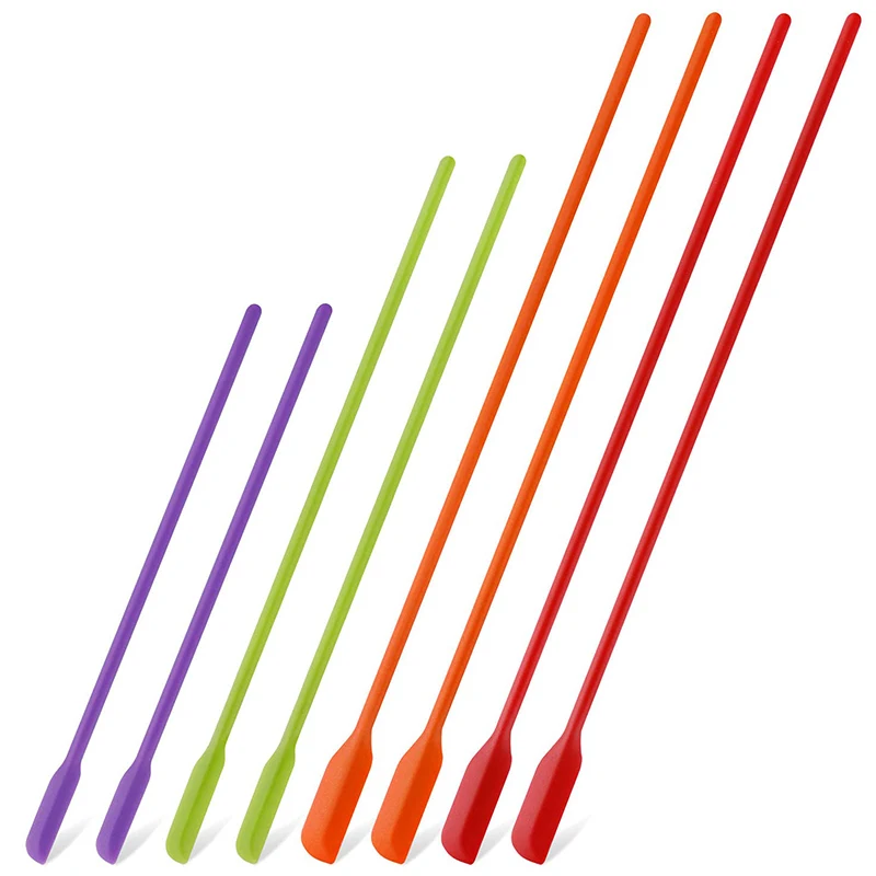 

Mini Silicone Spatula Set Silicone Beauty Cosmetic Spatula Small Rubber Spatula for Makeup Thin Jar Scraper for Kitchen, Custom color