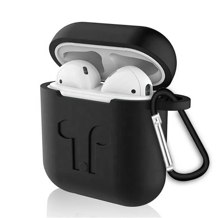 

For Apple Airpods Case With Strap Soft Silicone Wireless Earphone Protective, 5 colors