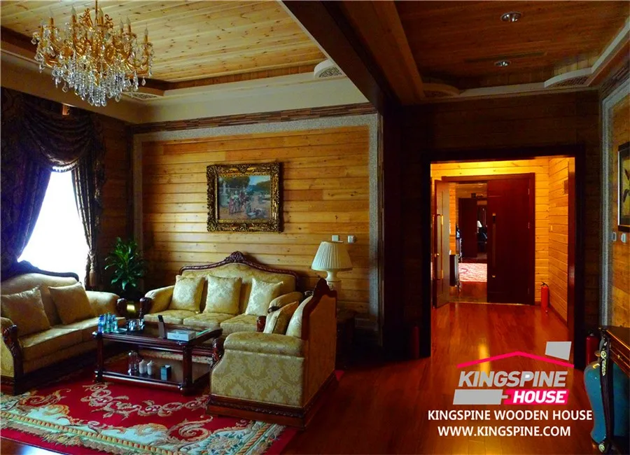 
luxury prefab wooden villa 