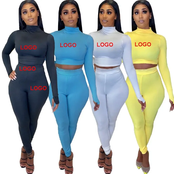 

GX8516 Wholesale Custom Logo Gym Clothing Vendor Yoga Set Women Tight Tracksuit Womens 2 Piece Yoga Set, Picture