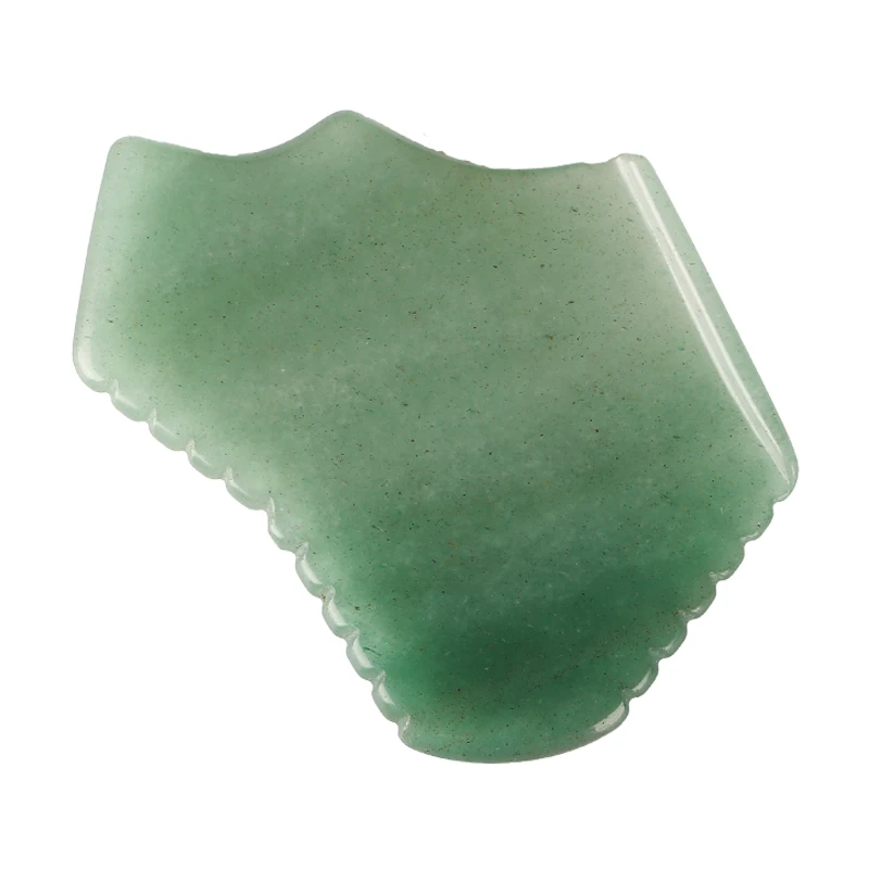 

Green jade New facial acupressure massage with GUA SHA TOOL Morning Selfcare Full Face Massage for Fine Lines Anti Ageing Facial, Green color