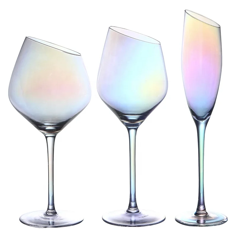

Lead Free Long Stem Premium Crystal Colored Goblet Red Wine Glasses Wholesale