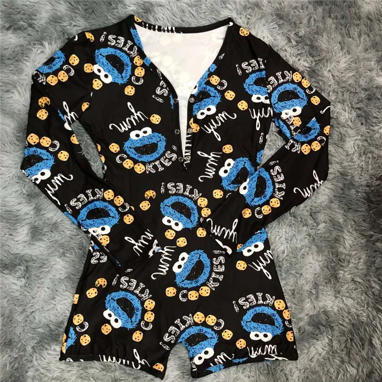 

New fashion custom women's pajamas summer sexy one piece onesie cloth pajama, Customized size