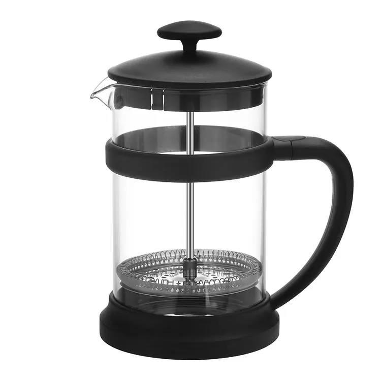 

Customized design heat proof durable glass french press tea maker