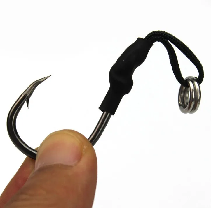 

Universal New Carp Fishing Hooks Japan Bulk High Carbon Steel Sea Saltwater Freshwater River Black Fish Barbless Hook, Silver