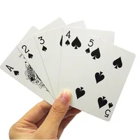 

Custom Printing Black Core High Quality Paper Material For Entertainment Playing Card Casino Poker Card Advertising Game Card