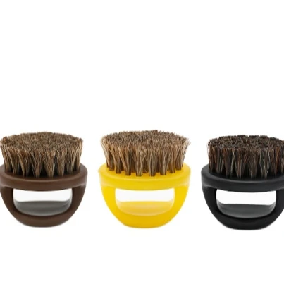 

finger ring hair brush beard care set beard styling comb plastic comb mane brush beard