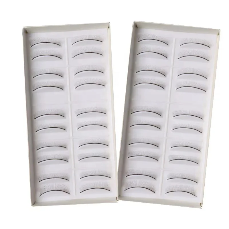 

10 Pairs Professional Practice Self Adhesive Training Beginner False Eyelash Extensions, Black