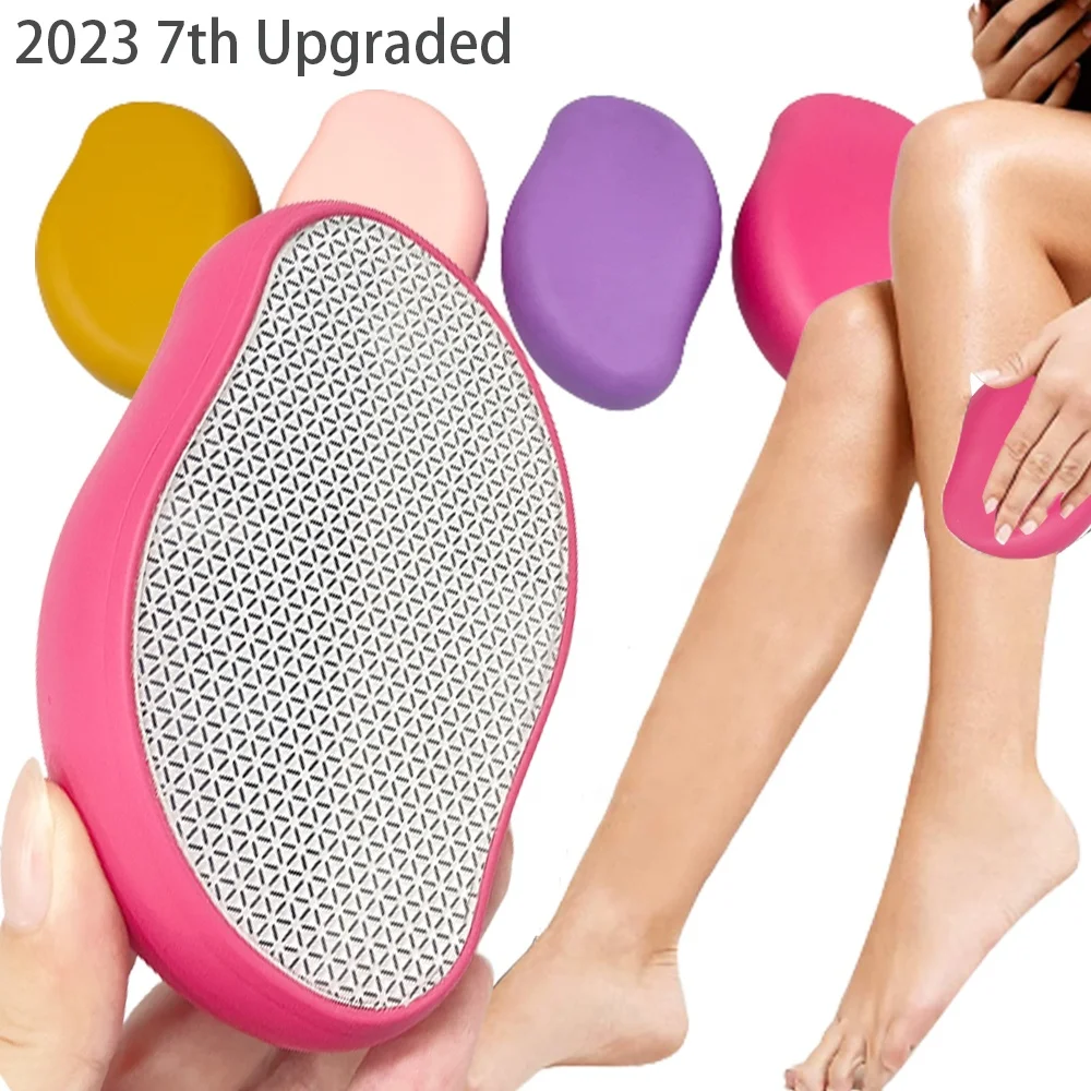 

2023 Newest Crystal Hair Eraser Painless Micro Nano Hair Remove Crystal Rub Hair Glass Remover Tools For Leg