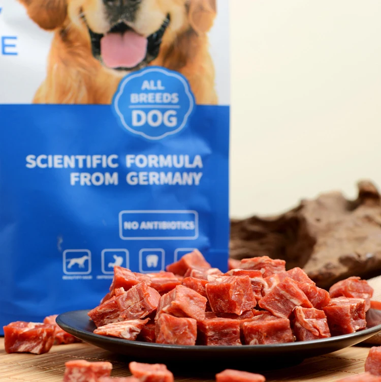 

Natural Ingredients Pet Food Dog Snack With Beef Cubes