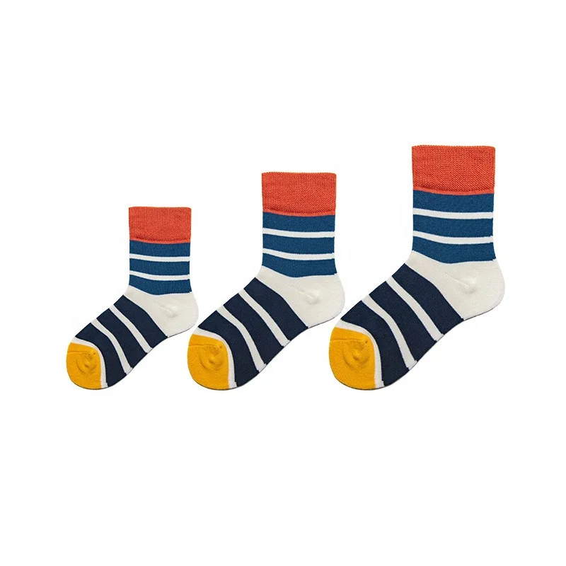 

Children long stockings fresh comfortable full cotton jacquard baby stripe socks, Colorful as picture