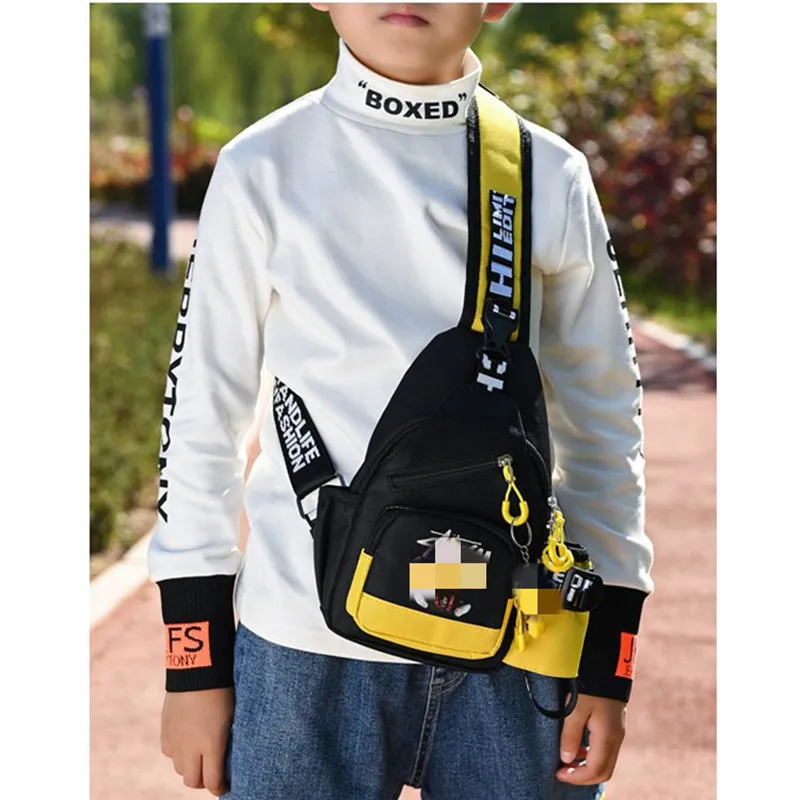 

Wholesale New Children's Mini Shoulder Bag Kids Outdoor Fashion Cartoon Cool Anime Boys Travel Chest Messenger bag