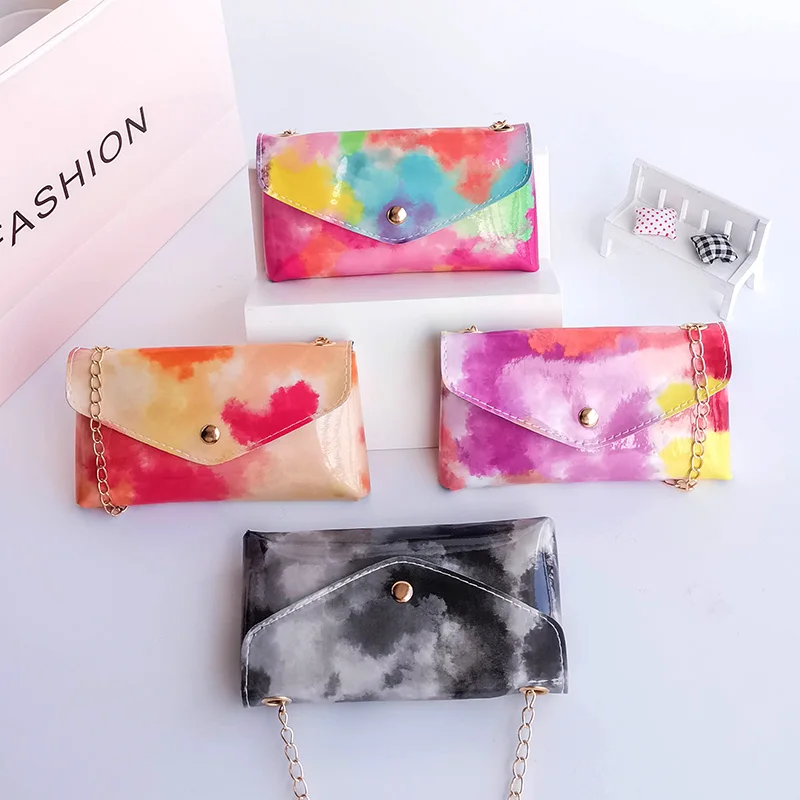 

TS9392 2021 Tie Dye Chain multi color bags Spot fashion design durable casual simple mobile phone bag, cheap shoulder bag