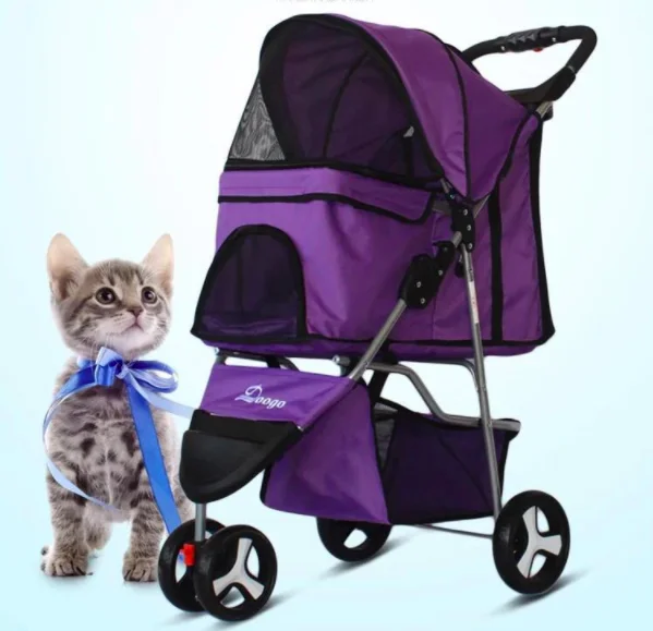 

Para Cochecitos Para Perros Pet Cat Pram Small Dog Stroller Dog Carrier 3 Wheel Travelling Aluminium Frame Baby Pet Strollers, As pictures or customized