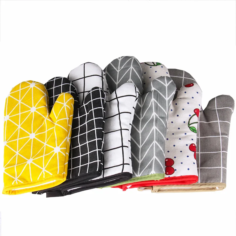 

promotional cheapest Kitchen baking oven mitt polder set with Insulation pad white, Customized