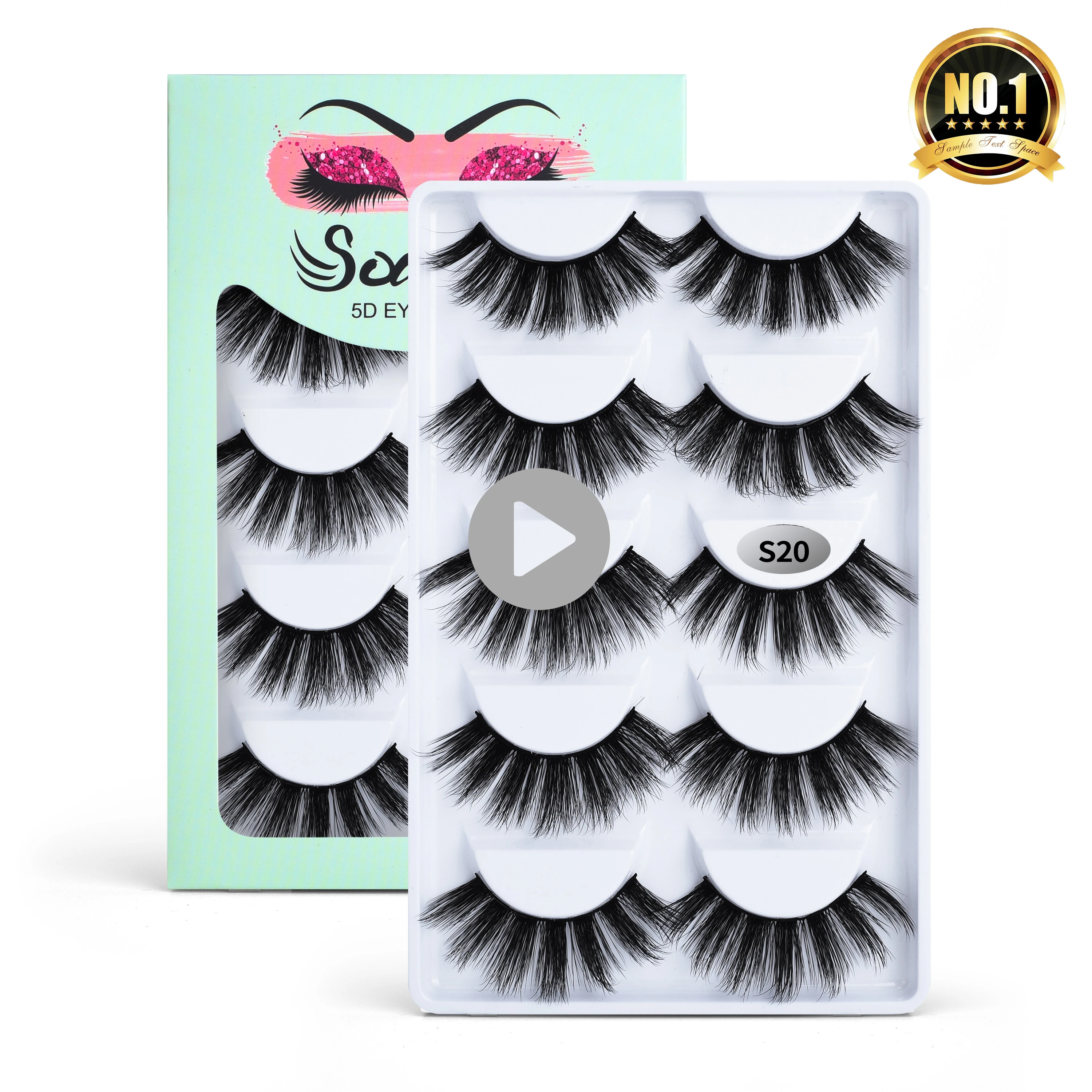 

A7 Factory direct eye lashes custom packaging mink lash, wholesale cheap custom fluffy 5d mink eyelashes, Black