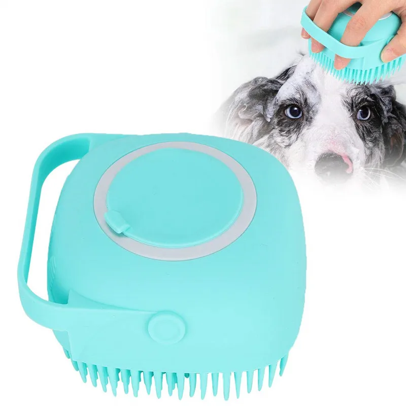

Reusable Baby Hair Bath Massage Brush Silicone Pet Dog Grooming Massage Bath Brush Shampoo Brush, Yellow, green, pink, etc