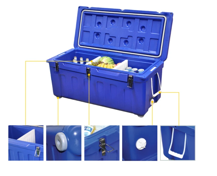 180l Big Capacity Heavy Duty Seafood Transport Ice Box For Seafood Fish